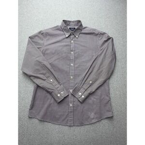 Charles Tyrwhitt Dress Shirt Mens M Multicolor Gingham Slim Fit Non Iron Cotton